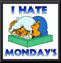 Garfield hates monday