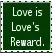 love is love's reward