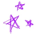 Purple stars