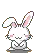 white bunny