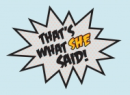 That's what she said
