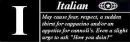italian...what does it all mean?