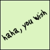 you wish