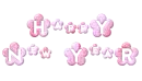 Happy new year-wtih flowers