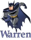 batman flying over Warren