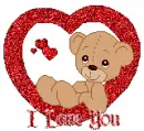 lil bear in heart-I Love You