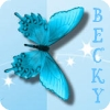 blue butterfly becky