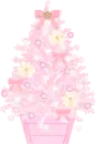 pink Christmas tree