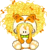 Cute lion girl