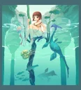 in the water