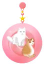 cats in a globe