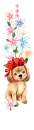 puppy with red bow