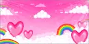 hearts on clouds