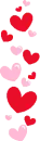 RED AND PINK HEARTS