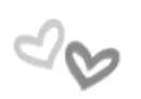Gray hearts