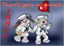 thank you tracy creddy