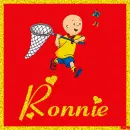 Caillou with the name Ronnie