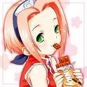 Sakura Eating Chocolate