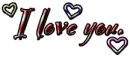 I love you. (Glitter Graphic)