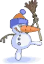 crazy snowman