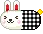 checkered bunny