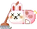 bunny cleaning