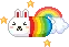 rainbow bunny
