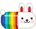 rainbow bunny