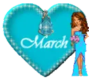 March heart w/doll