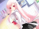 anime gurl with leaf village sign on shirt cuffs! 