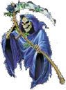 death with flowers