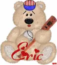 Baseball Bear with the name Eric