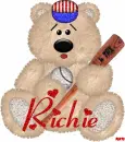 Baseball Bear with the name Richie
