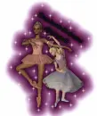 ballerina as a young girl and a adult