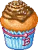 cute chocolate cup cake