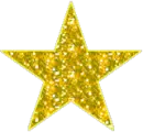 yellow glitter star