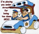 Flintstones Cop Too Damn Sexy 