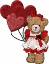 Teddy Bear With Balloons