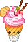 Strawberry ice cream