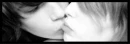 Black and white kiss