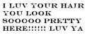 LOVE UR HAIR COMMENT