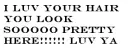 LOVE UR HAIR COMMENT
