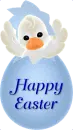 Blue Easter Chick