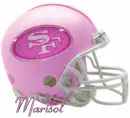 49ers Helmet with Glitter and Name