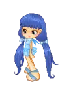 cute blue chibi girl