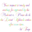 Your request has been uploaded - Rainbow 