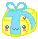 yellow and blue present