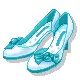 cute shoes with a ribbon