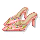 pink shoes with flowers