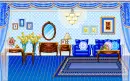 blue living room